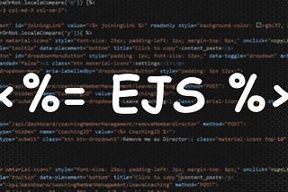 EJS +ExpressJS : Minimalist approach to frontend