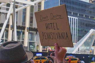 Will there be no Jackie Kennedy for Hotel Pennsylvania?