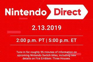 TheSmartOjus Blog: Nintendo Direct 02/13/19 Predictions