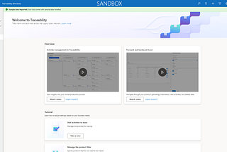 Dynamics 365 SCM: Traceability (preview)