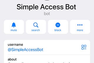 Simple Access Bot V2