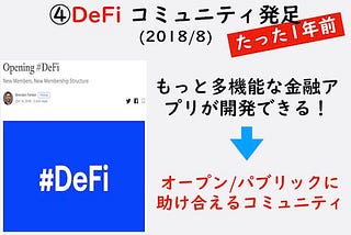 DeFi(分散型金融)周りの簡単なヒストリー