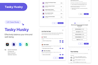 Tasky Husky — A UX Case Study