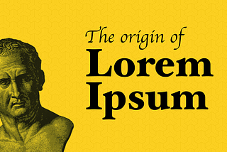 The origin of Lorem ipsum