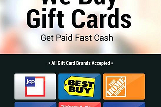 The Convenience of Selling Unwanted Gift Cards