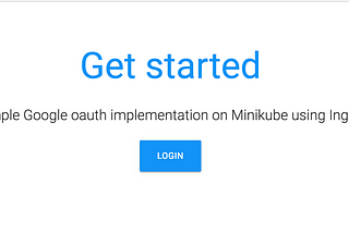 Setting up Google OAuth on Minikube