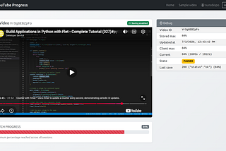 Tracking YouTube Video Watch Progress with Django