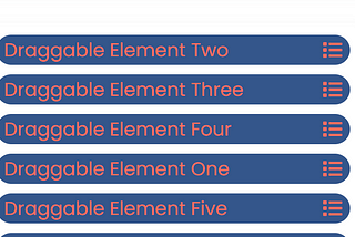 Image of draggable element