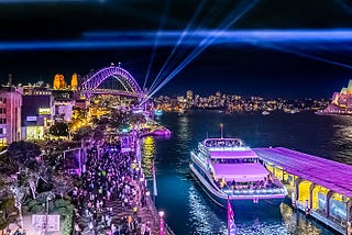 Vivid Lights & Sydney Sights On A Harbour Cruise
