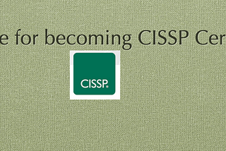 First step towards CISSP certification
