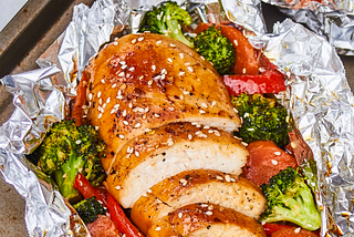 Easy Foil Packet Teriyaki Chicken Dinner