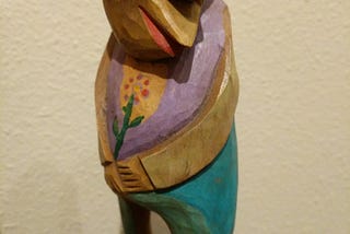 Mexican wood carving owned by author