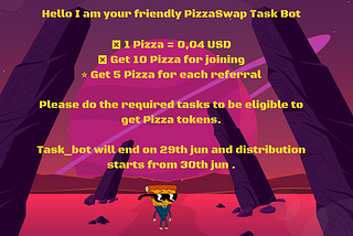 Pizza Swap Token Task Bot