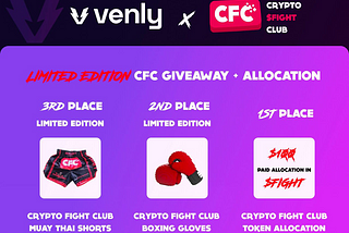 Venly x Crypto Fight Club: Fighting Gear and Allocation Giveaway