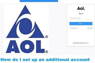How do I set up an additional account on AOL?