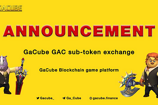 Gacube Gaming Platform Updates