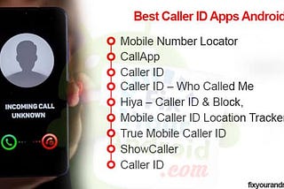 Caller ID Apps to Detect Unknown Caller