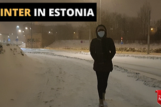 WINTER IN ESTONIA — WHEN IT SNOWS IN ESTONIA