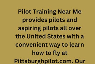 Pilot Training Near Me | Pittsburghpilot.com