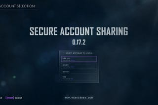 Secure account sharing 0.17.2