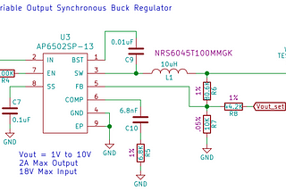 Build a Variable Output Voltage Power Supply Circuit by Manipulating the Feedback to a Buck…