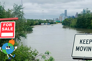 Flooded Houston interstate