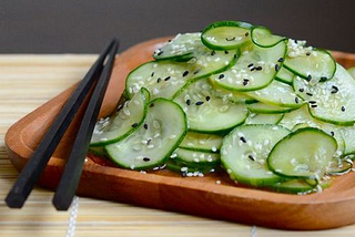 Asian Sesame Cucumber Salad