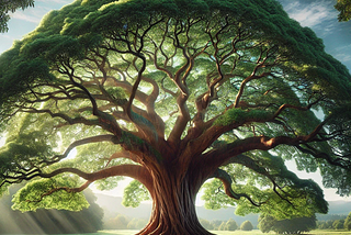 A large tree.