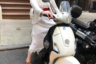 A Vespa in NYC during the Time of Covid