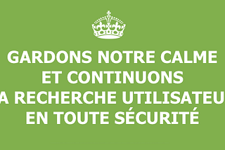 Consignes de sécurité sanitaire lors de recherches utilisateurs en présentiel