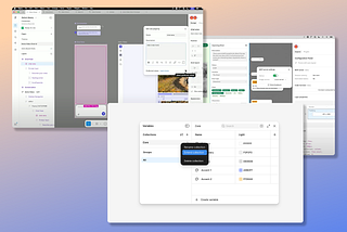 Figma features shown with component slots, Figma MCP, and extended collections