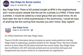 Peaceful Protests in Bay Ridge Inspire and Supported By Many