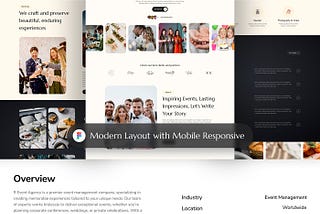 Event Management Website UI Design