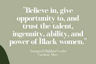 Q&A: Investing in Our Future with Highland Leader Carolene Mays