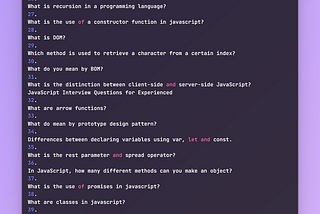 Mastering Every Aspect: The Ultimate Compilation of JavaScript Interview Questions