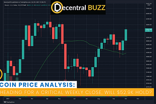 Bitcoin Price Analysis: BTC Heading for a Critical Weekly Close, Will $52.9k Hold?