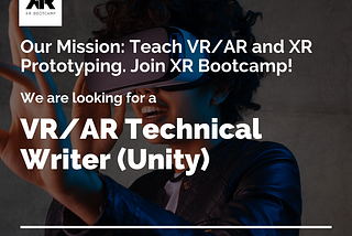 VR/AR Technical Writer