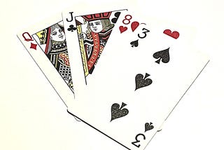 four playing cards