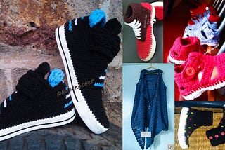 A selection of crochet merchandise from Crochet Hub Africa. Photos: © Crochet Hub Africa