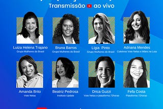 Plataforma 72 horas se une ao Vote Nelas, UpDate e Grupo Mulheres do Brasil para discutir as…