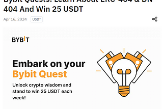 $25 Bybit reward for passing a test… OK, here are the answers