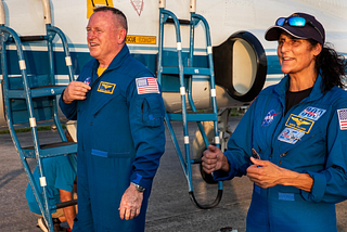 NASA astronauts Sunita Williams and Barry Wilmore