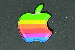 Colorful Apple Inc. logo that was designed in 1977