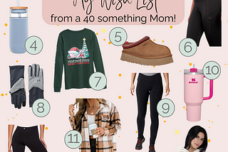 A Gift List for Christmas from a 40 Something Mom