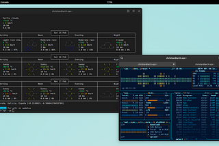 Aplicaciones CLI que son ❤ / wttr y btop