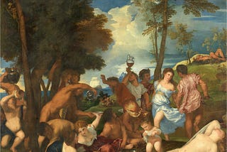 Visual Analysis of The Bacchanal of the Andrians by Titian