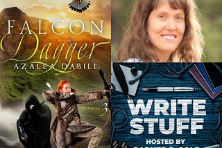On this Episode of Write Stuff — Falcon Dagger with Azalea Dabill