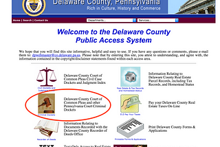 How to pre-screen tenants using the Delaware County Public Access System