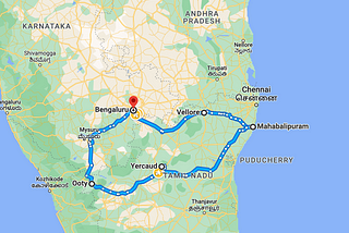1 week road trip across Tamil Nadu