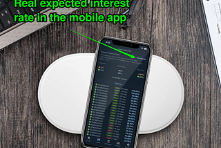 Expected interest mobile app